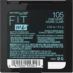 Maybelline Fit Me Matte + Poreless Pressed Face Powder Makeup - 0.29oz