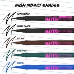 Maybelline Eyestudio Master Precise All Day Liquid Eyeliner Makeup - 0.034 fl oz