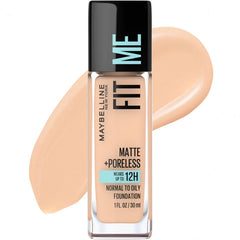 Maybelline Fit Me Matte + Poreless Oil Free Liquid Foundation - 1 fl oz