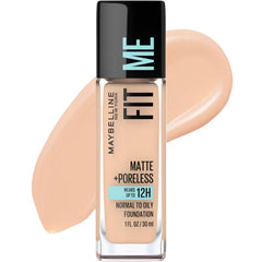 Maybelline Fit Me Matte + Poreless Oil Free Liquid Foundation - 1 fl oz
