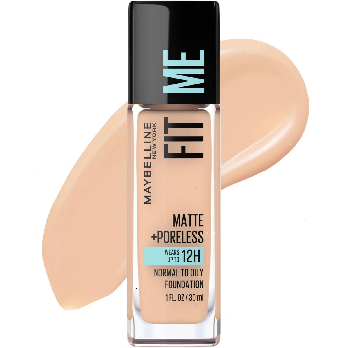 Maybelline Fit Me Matte + Poreless Oil Free Liquid Foundation - 1 fl oz